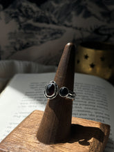Load image into Gallery viewer, Enigmatic Duo Garnet-Onyx,Size 6.5/7.5